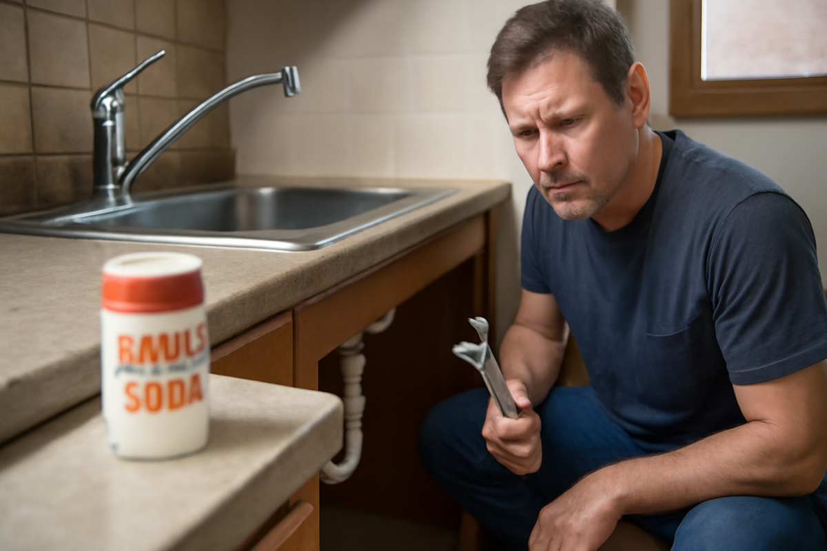 A kitchen ingredient slipped down a drain and fixed everything plumbers baffled