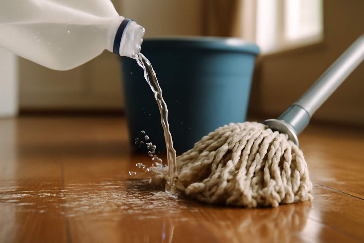 A small splash changes everything the mop ingredient that keeps floors fresh and streak free
