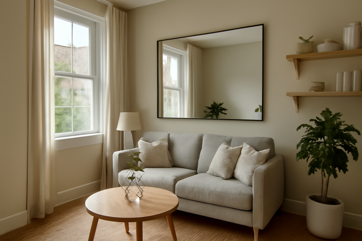 Decorators neat trick to make any small room look much bigger and it actually works