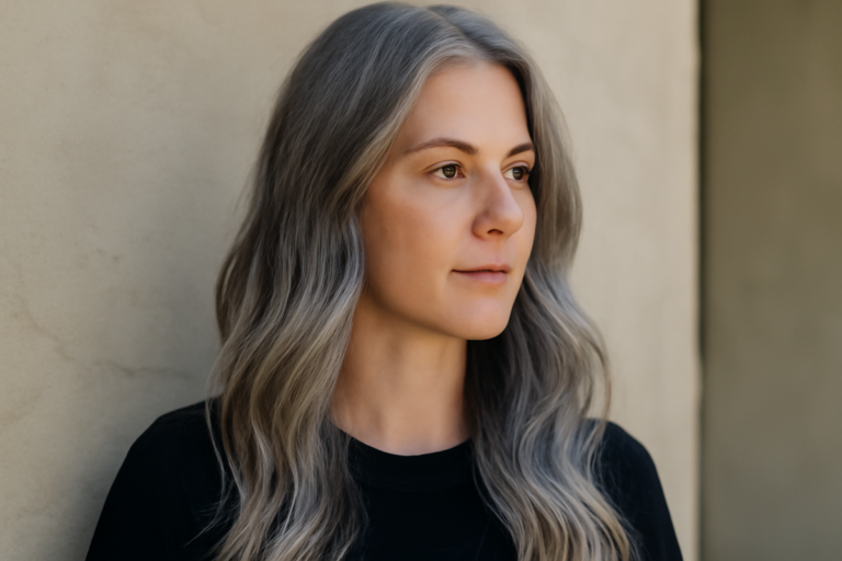 Goodbye balayage melting is the subtle gray blending technique taking over