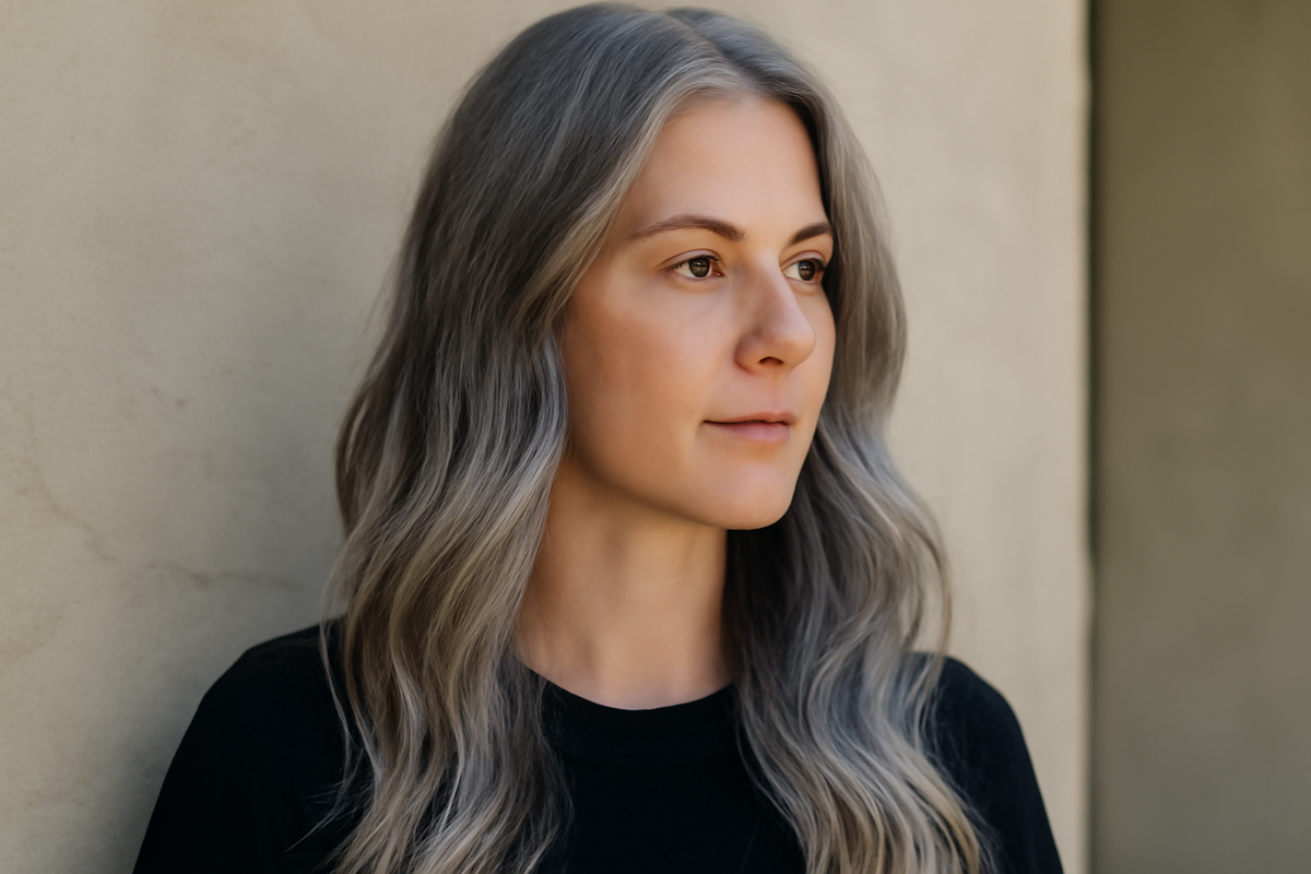 Goodbye balayage melting is the subtle gray blending technique taking over