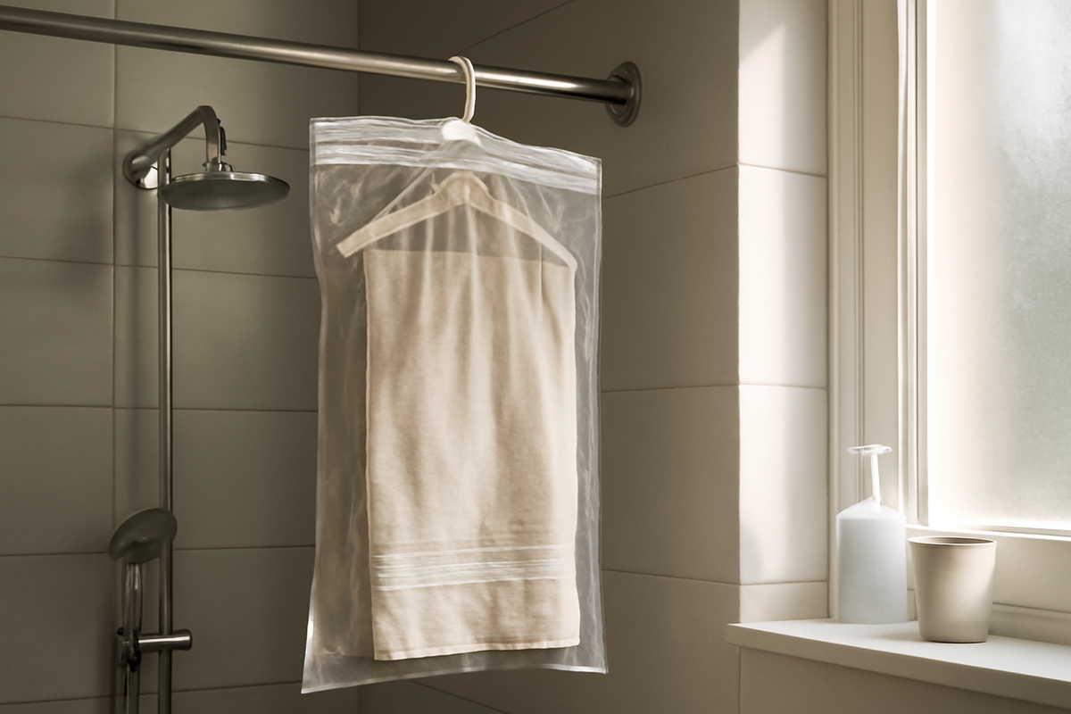 Hang it by the shower the neat bathroom hack that eliminates moisture and keeps rooms fresh