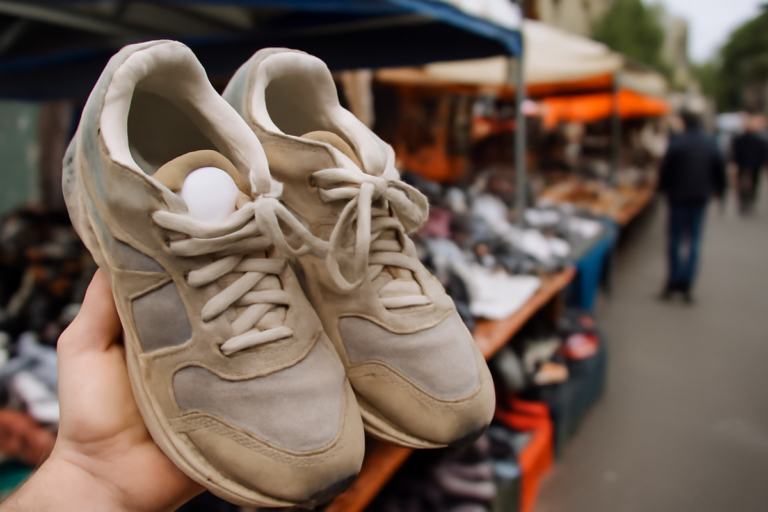 He hid an AirTag in donated shoes and later traced them to a market stall