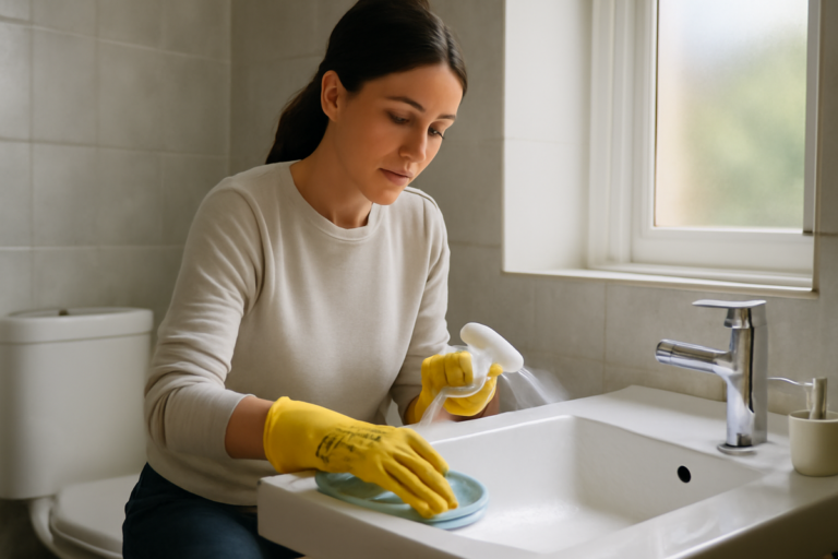 I do this every Sunday the nearly effortless routine that keeps one bathroom clean all week