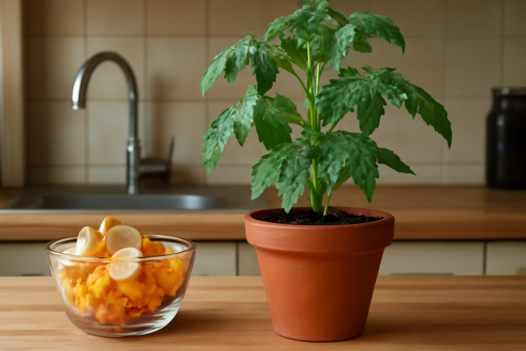 Kitchen waste product that actually makes plants grow taller and stronger