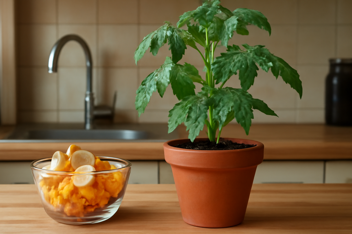 Kitchen waste product that actually makes plants grow taller and stronger