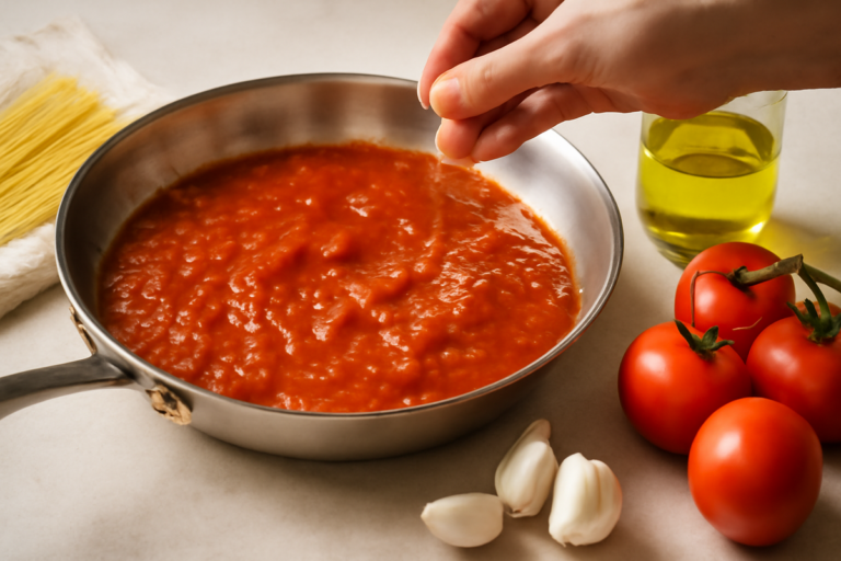 Make a restaurant quality pasta sauce at home using only four simple ingredients chef tips