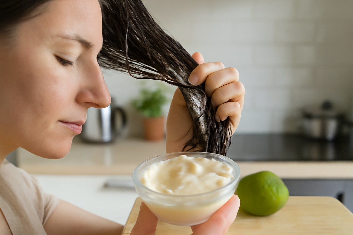 Natural kitchen secret in conditioner that reduces grey hair without dye
