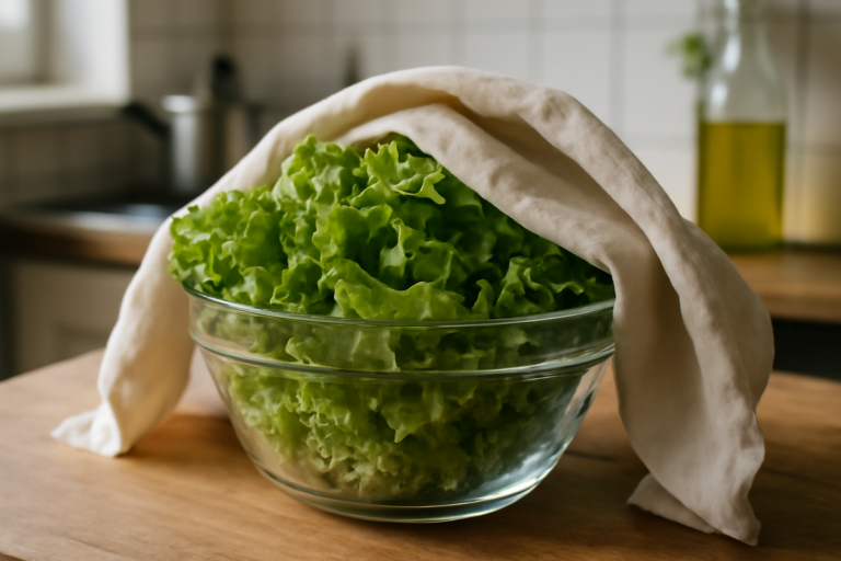 No foil or plastic the easy trick that keeps salad crisp for days