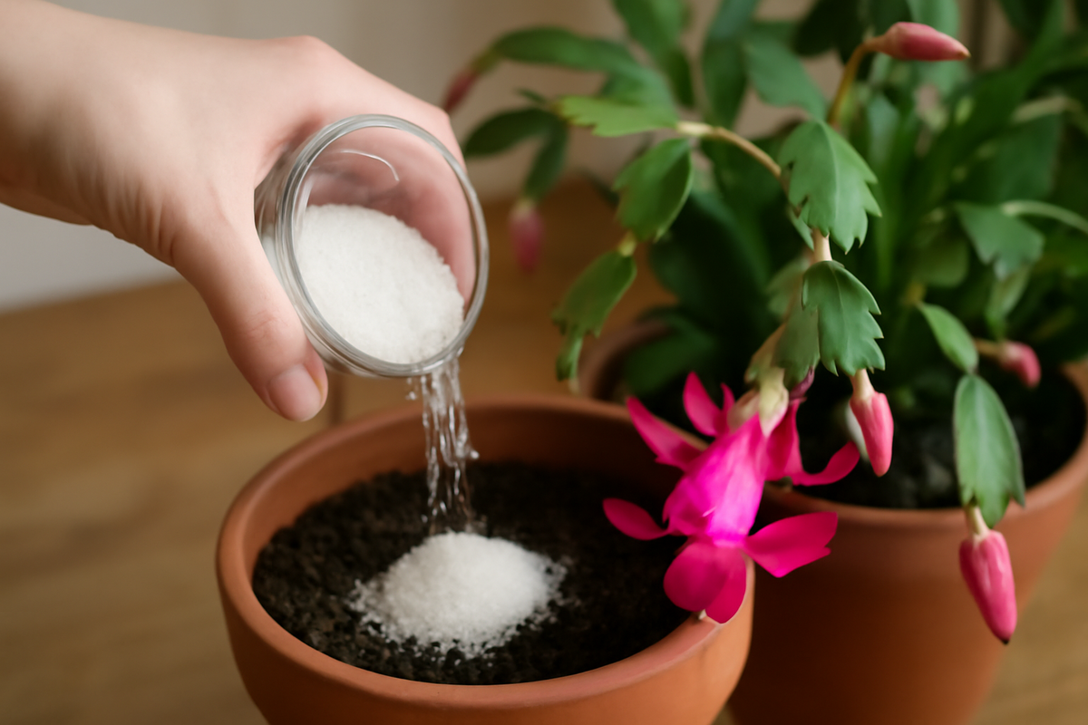 Pour this cheap mix on your Christmas cactus soil and it will bloom by December 24