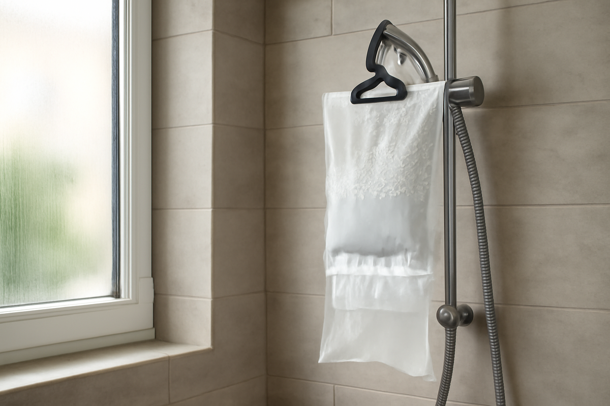 Shower hack hang this and banish moisture to keep your bathroom fresh