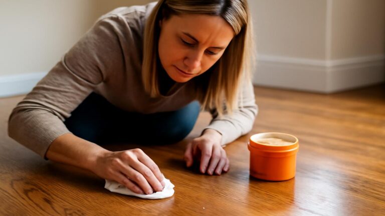 The 150 BQ paste that removes scratches from wooden floors instantly