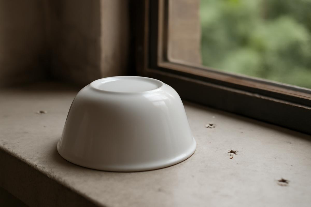 The bowl placement that deters insects