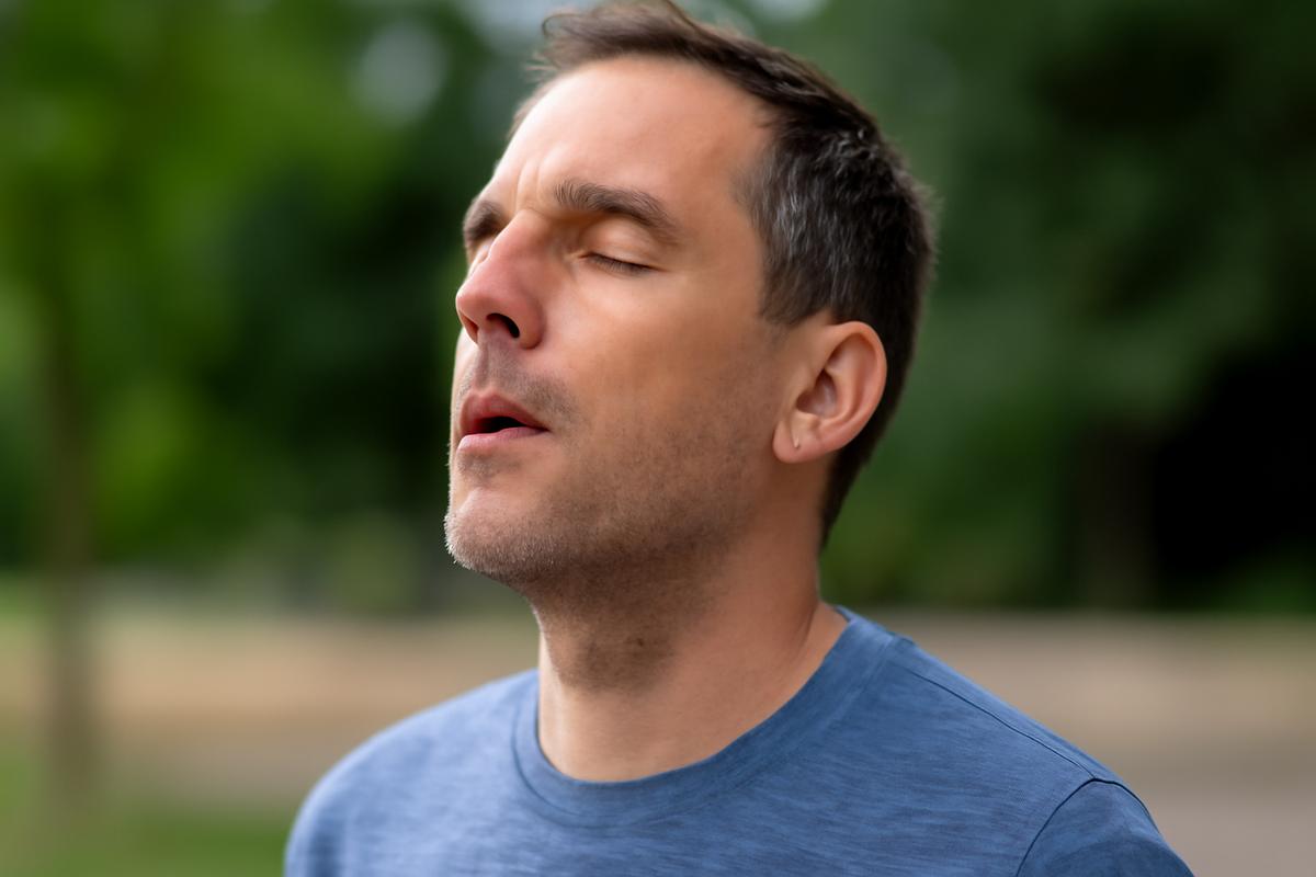 The breathing depth that improves oxygen flow