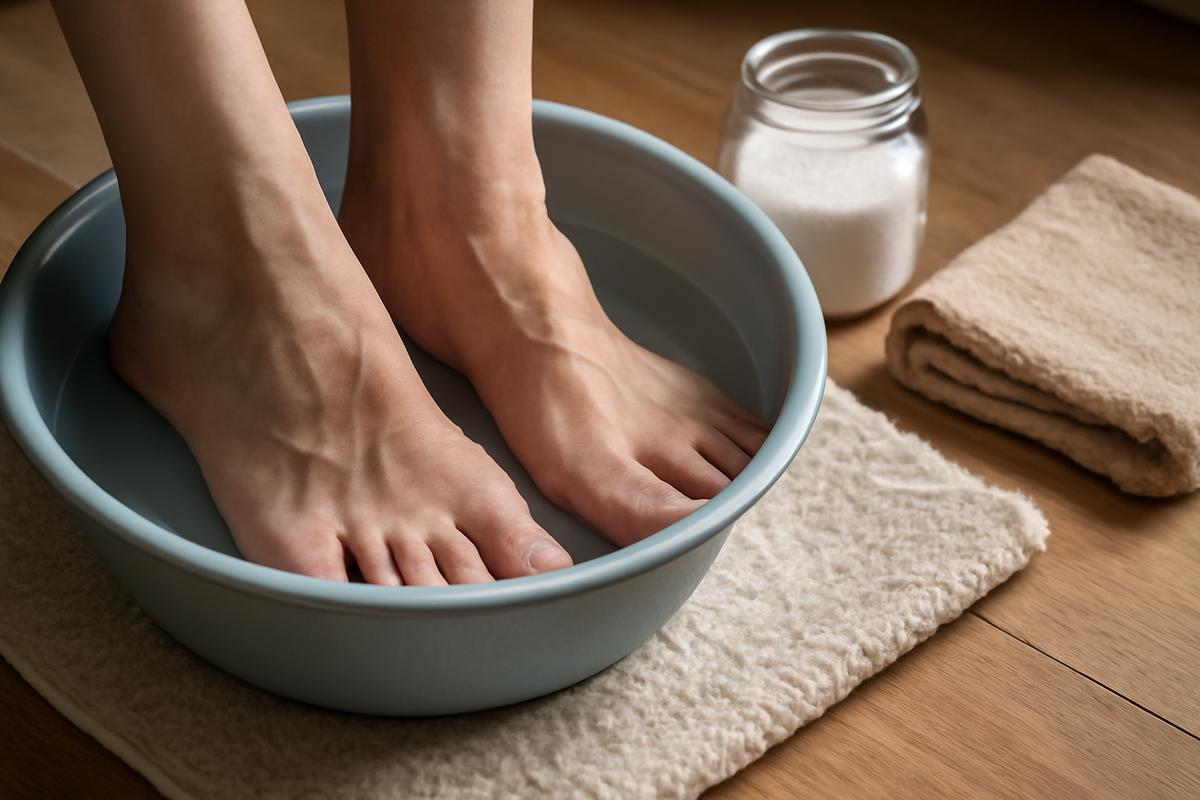 The foot soak that softens calluses fast