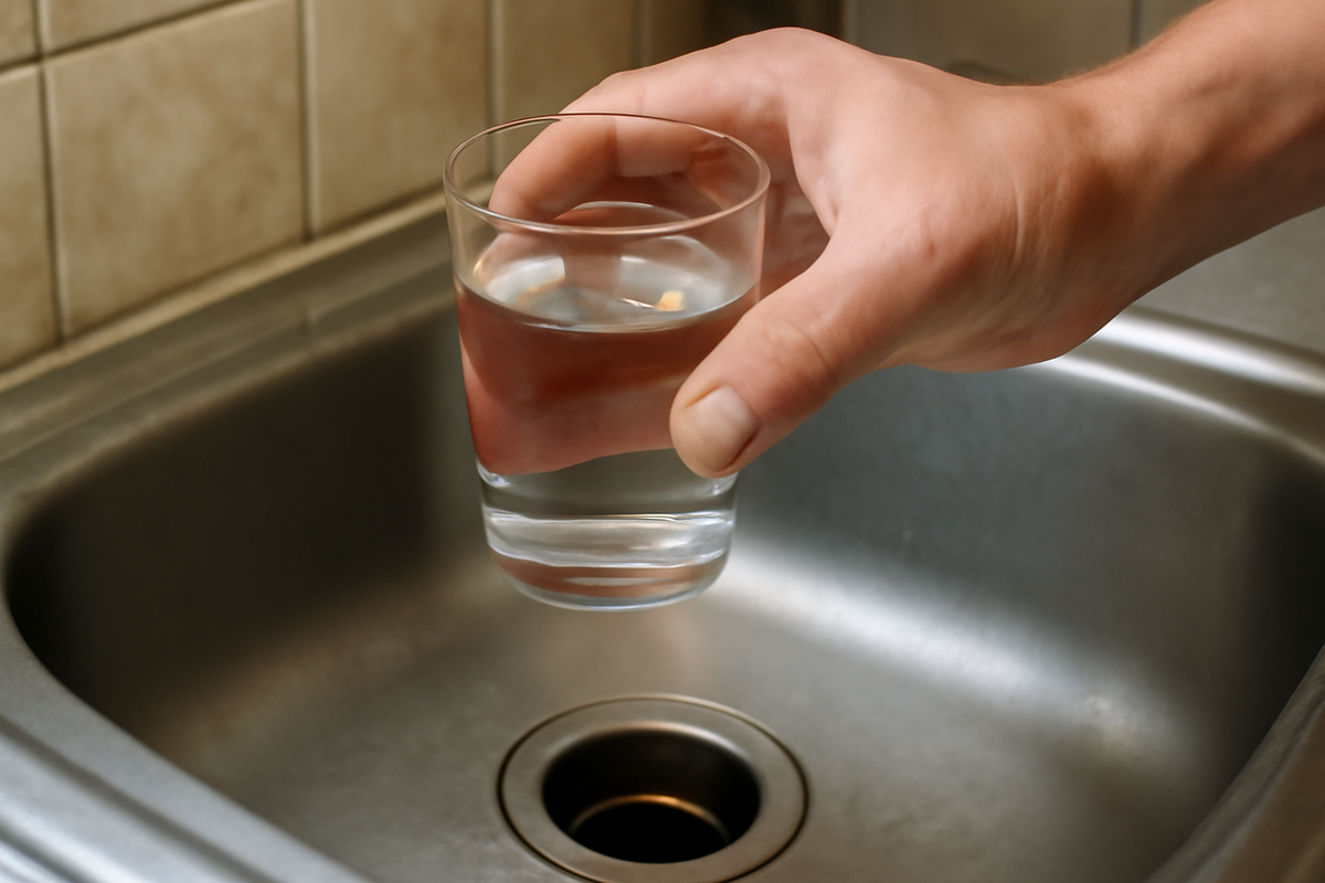The half glass trick that clears drains without vinegar or baking soda plumbers nightmare secret