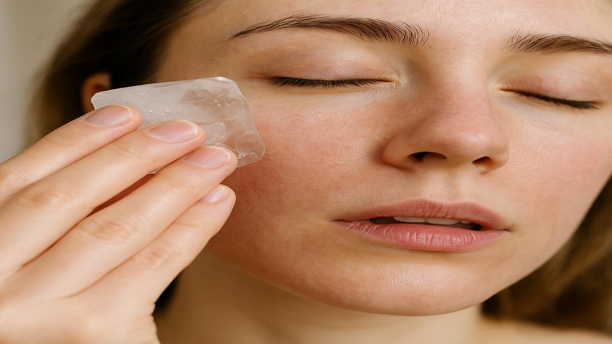 The ice cube facial celebrities use to erase puffiness in 9 minutes flat