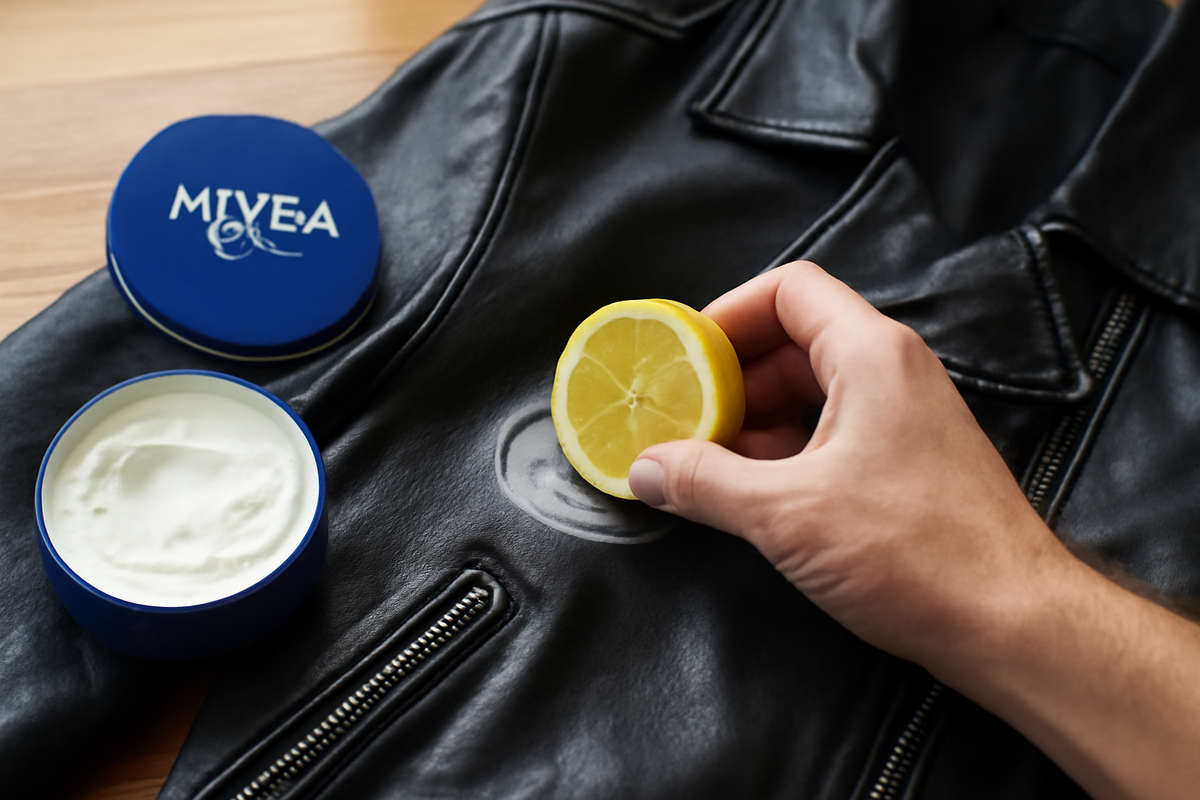 The lemon and Nivea hack rescuing leather jackets why it works