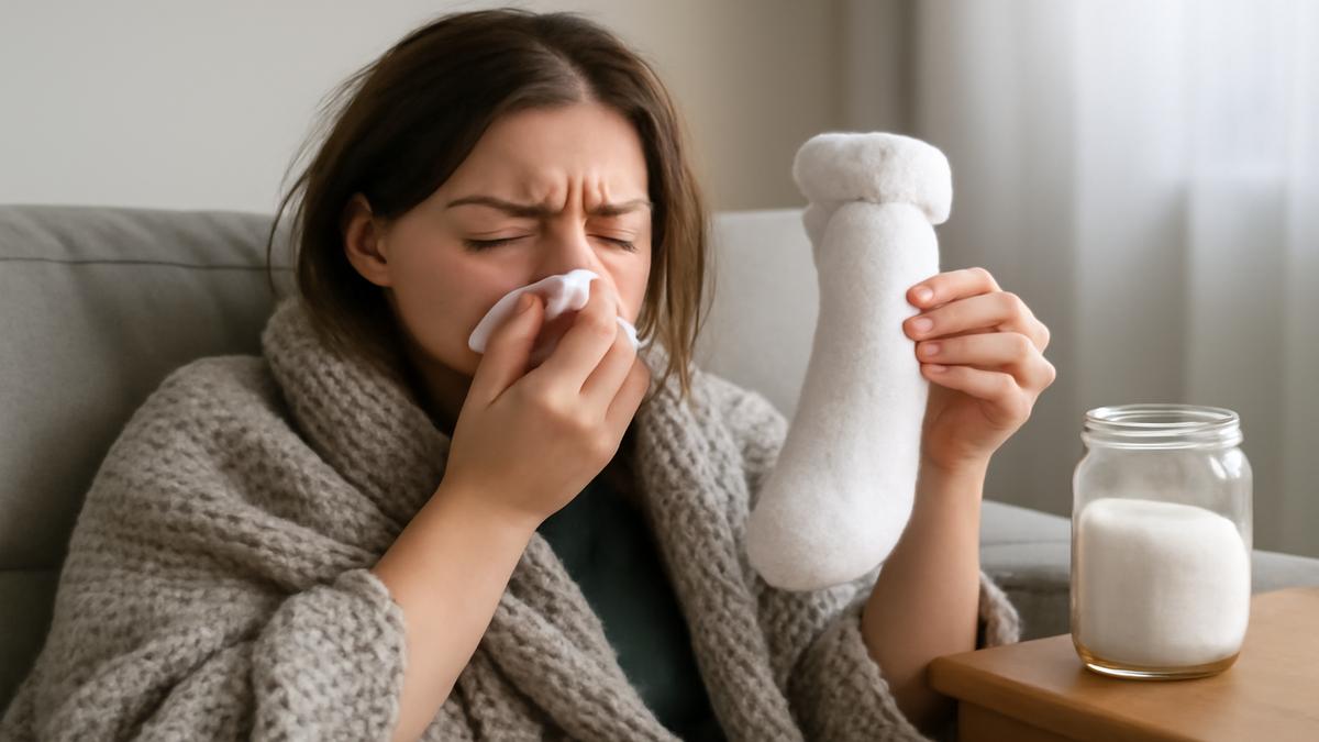 The salt sock trick that ends cold and flu symptoms in 24 hours
