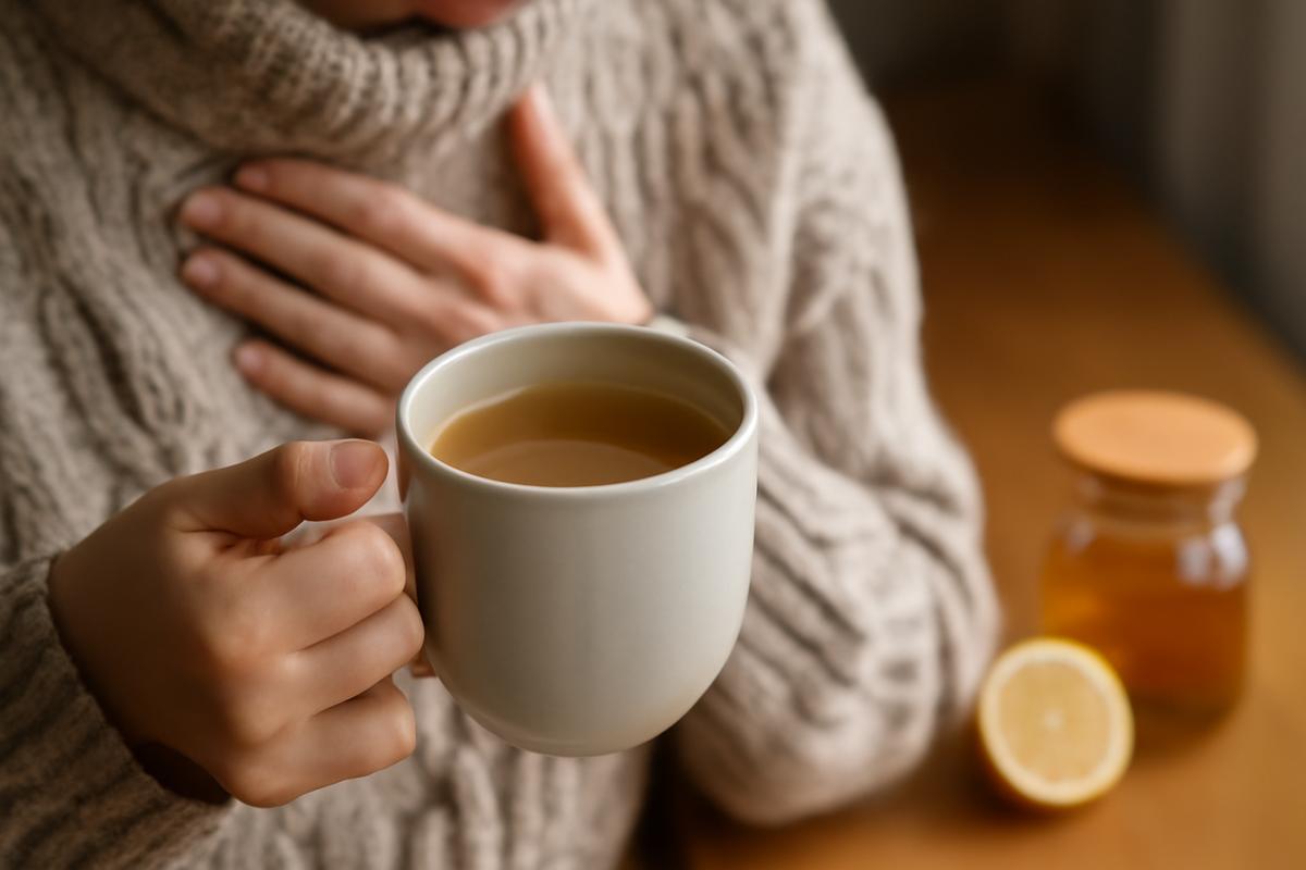 This warm drink reduces nighttime coughing