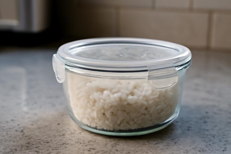 Why leftover rice hardens overnight