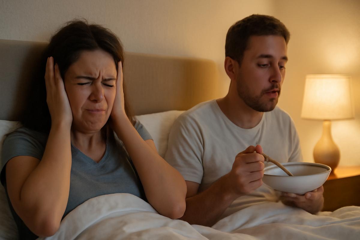 Why loud chewing feels more irritating at night