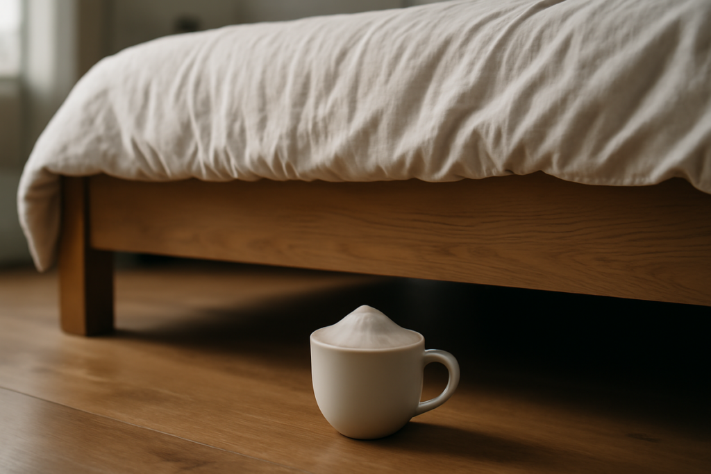 Why placing a cup of baking soda under your bed is gaining global attention for sleep and air quality