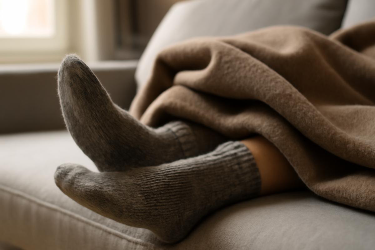 Why socks matter more than blankets for warmth