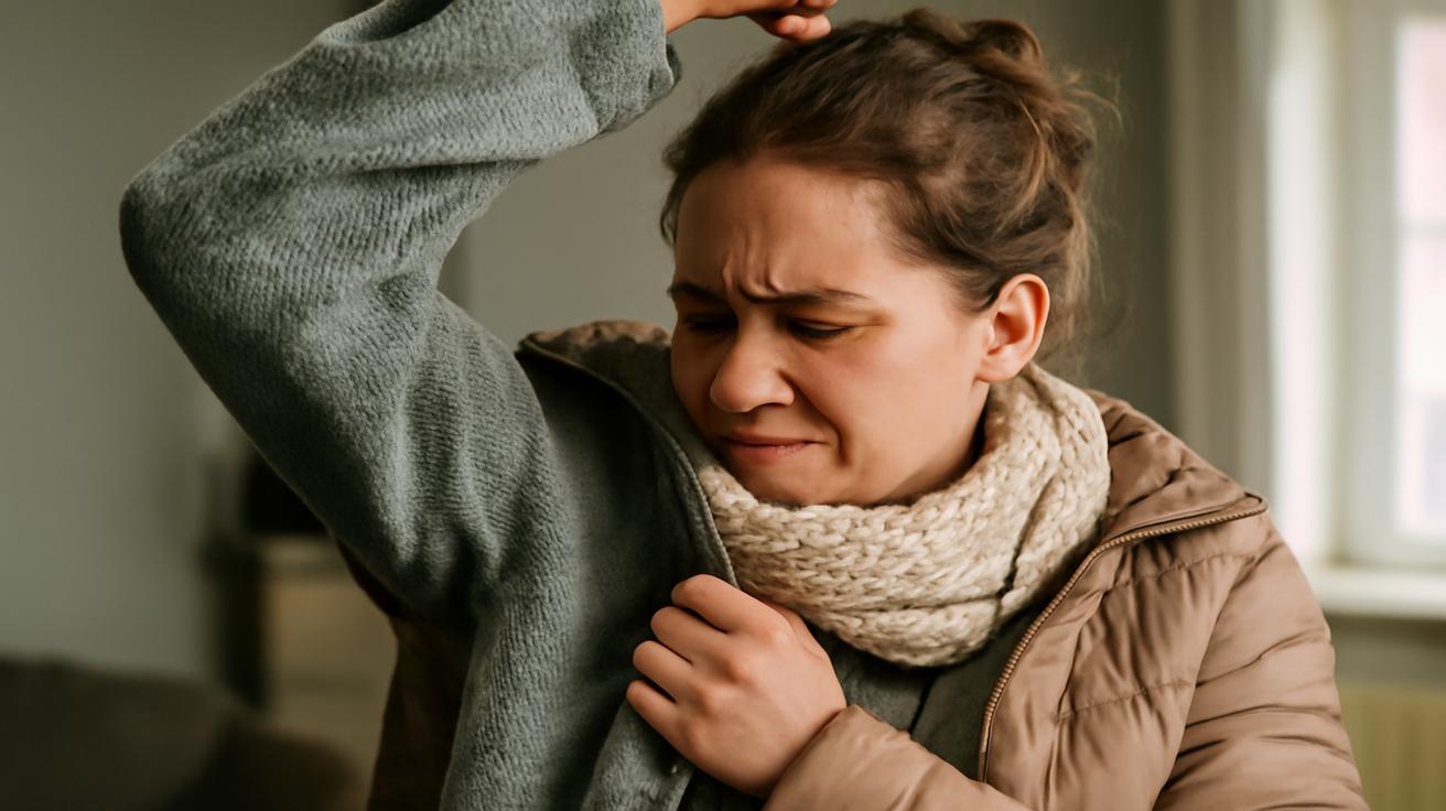 Why sweat smells stronger in winter layers