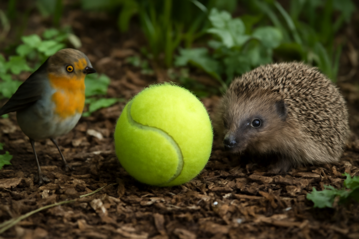 Why tennis balls placed in your garden can protect birds and hedgehogs this winter