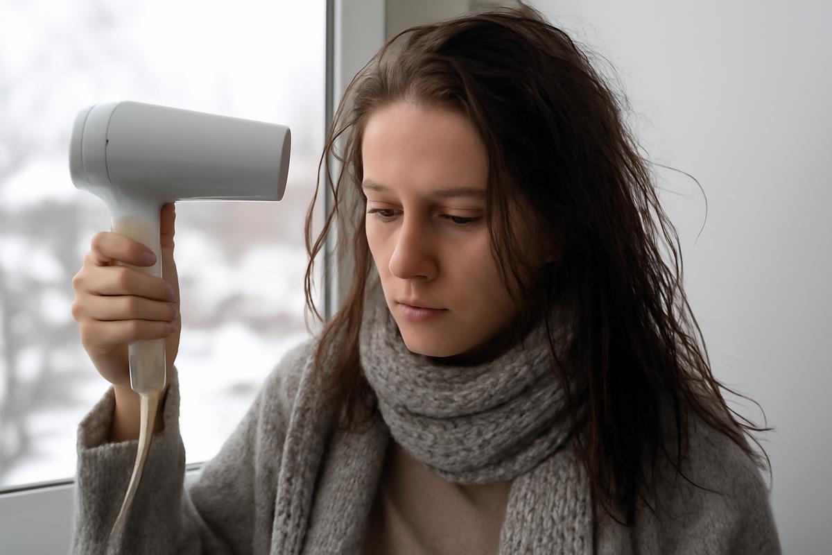 Why your hair dries slower in winter